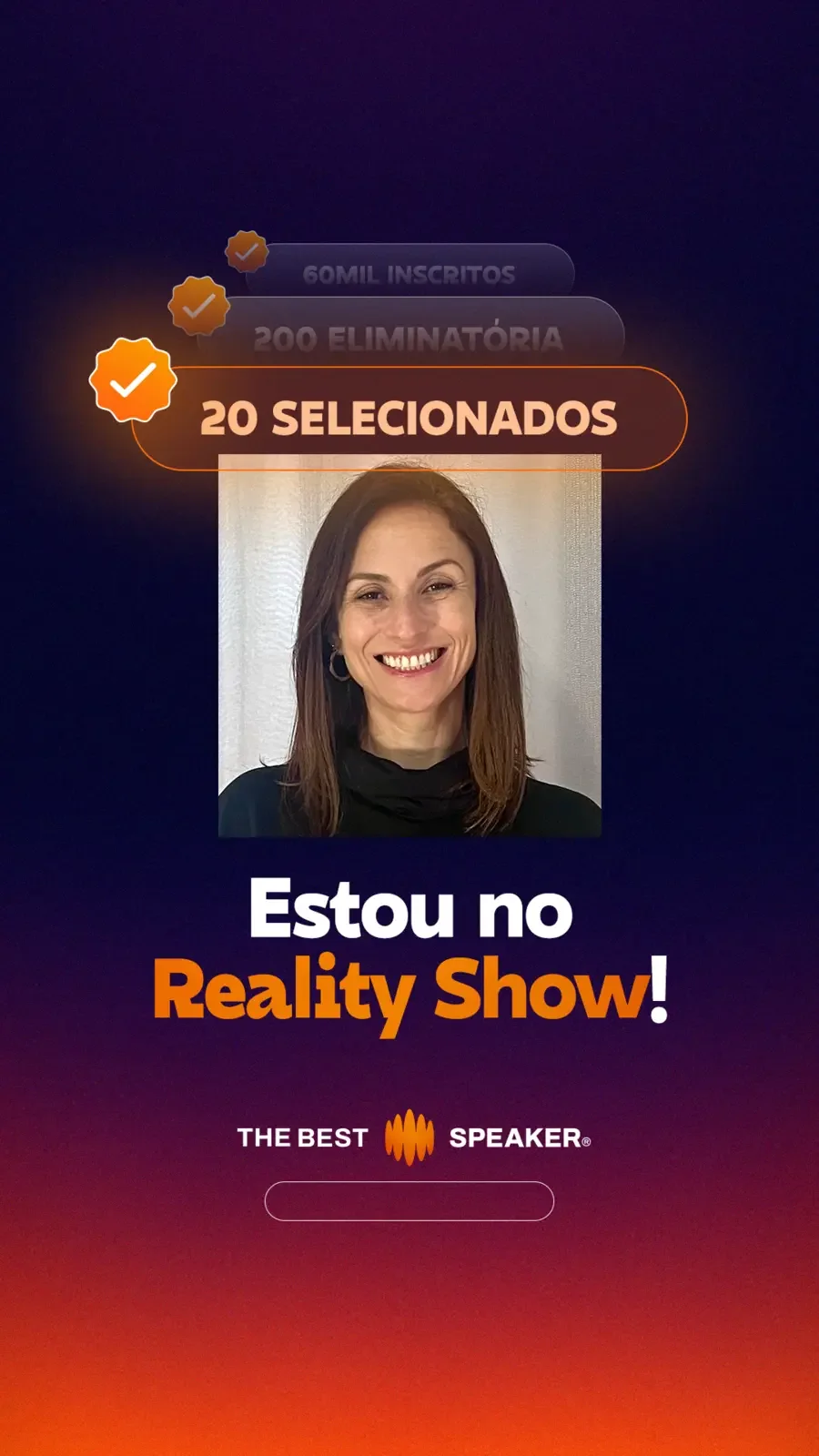 Andressa Ferreira entre os 20 selecionados para o reality The Best Speaker Brasil 2026
